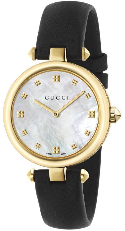 rose gold gucci watches womens white leather|ladies gucci diamantissima watch.